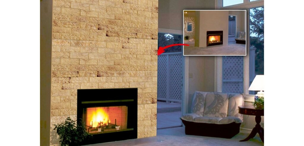 Decorative plaster for stoves and fireplaces