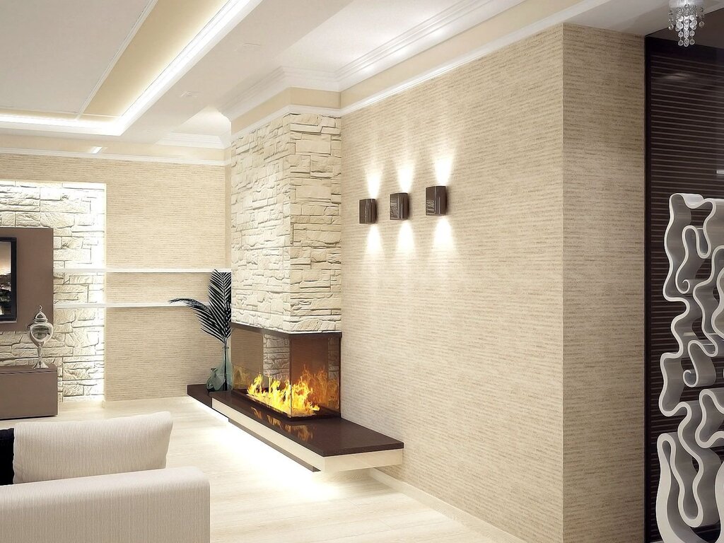 Decorative plaster for walls in the apartment