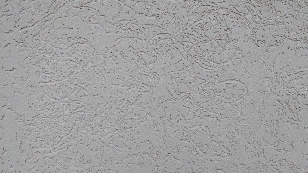 Decorative plaster bark beetle effect