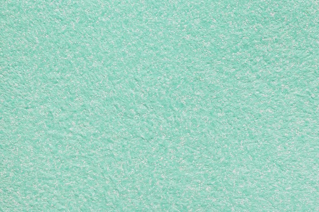 Mint-colored decorative plaster