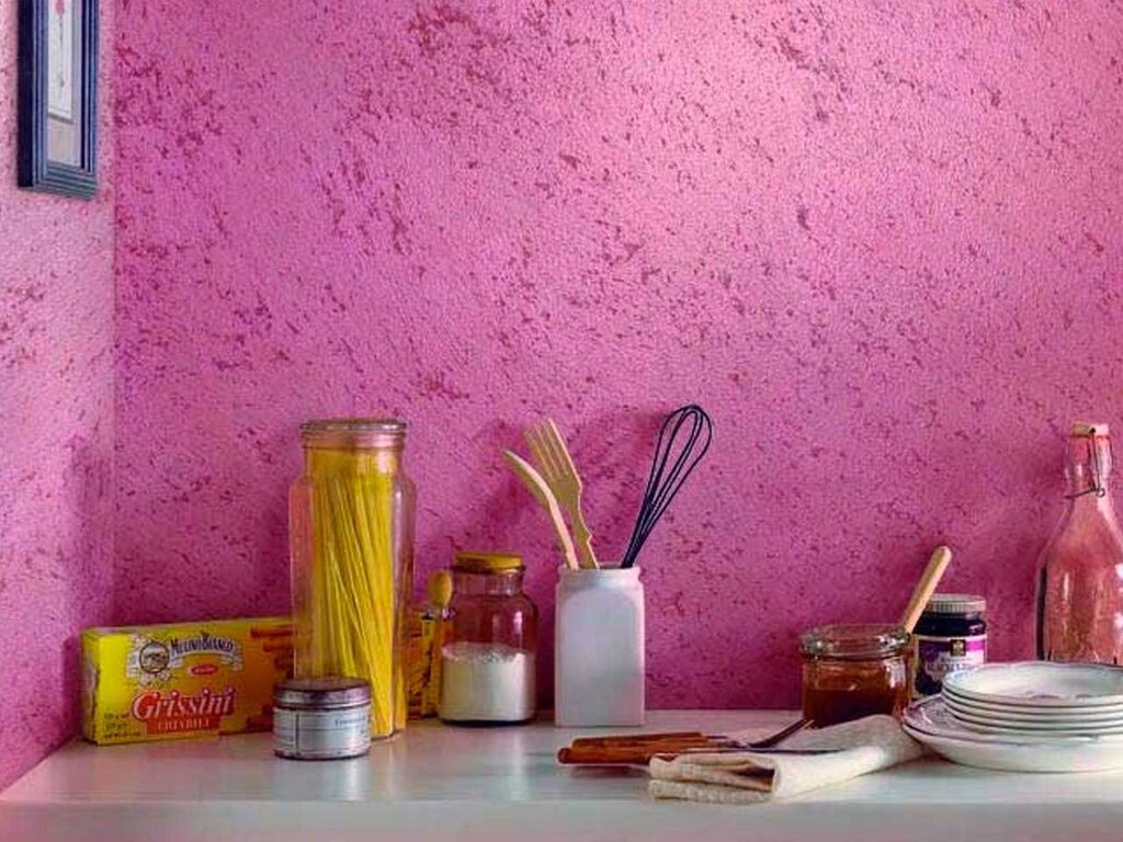 Decorative plaster in the kitchen with your own hands