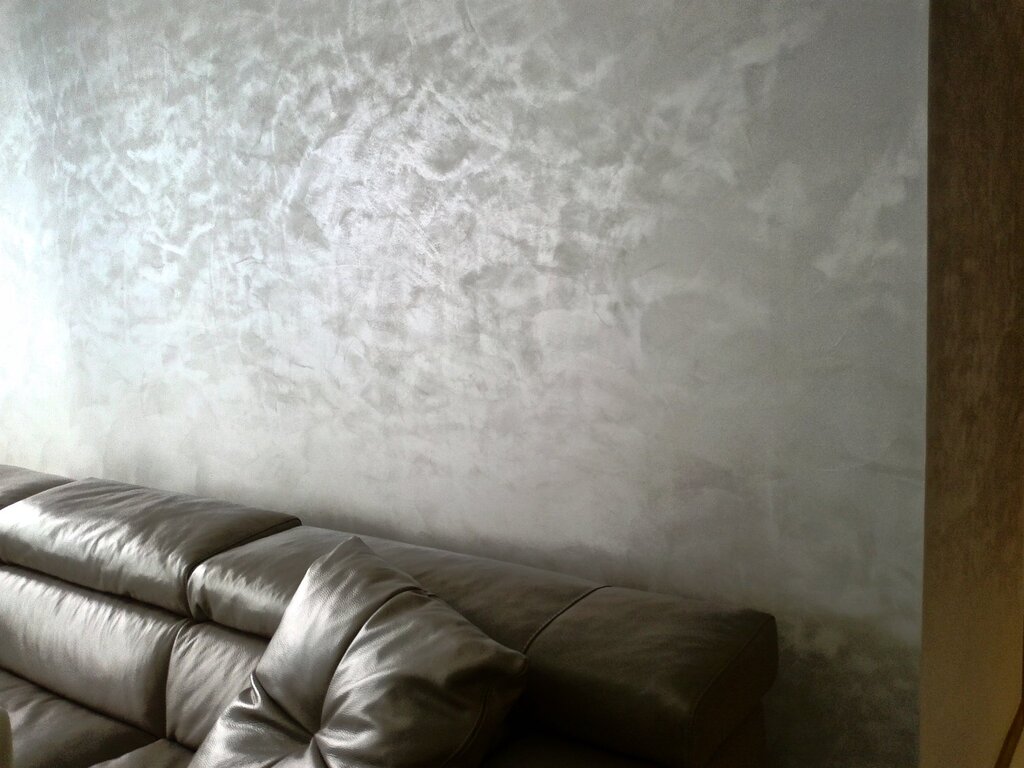 Decorative plaster velour silver