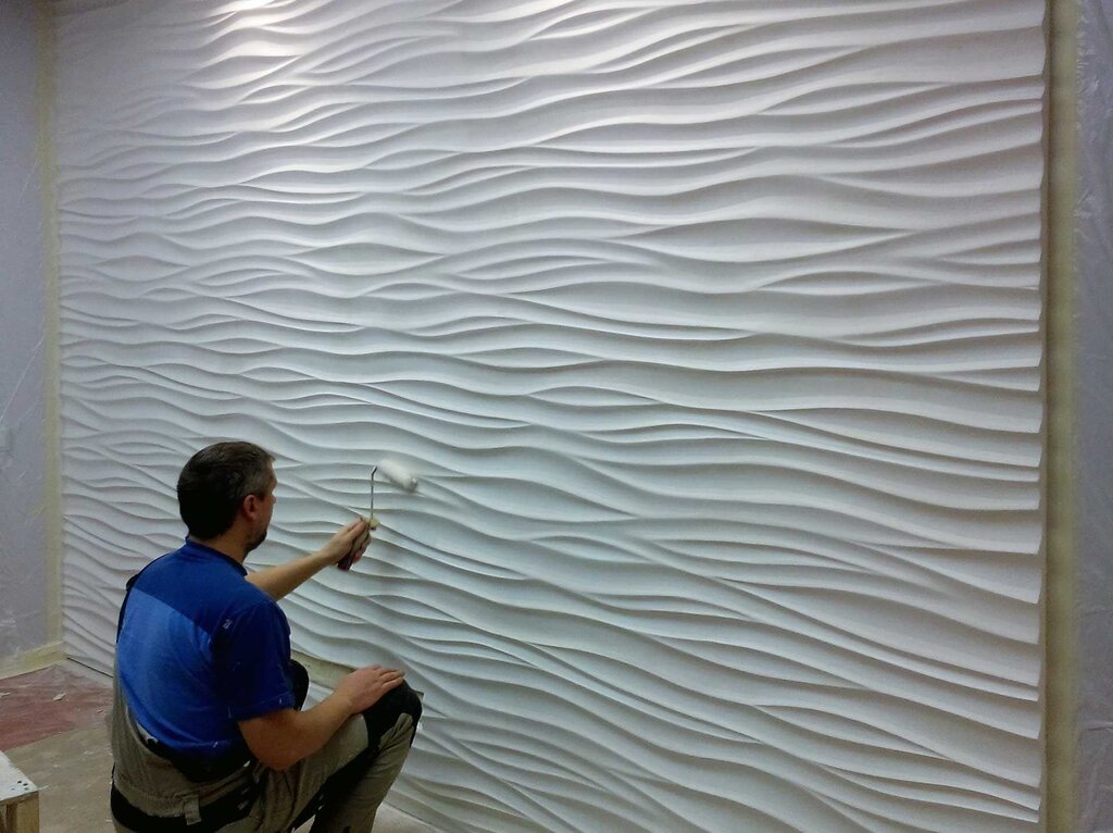 Decorative plaster wave