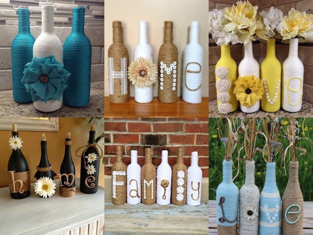 Decorative bottles for the interior