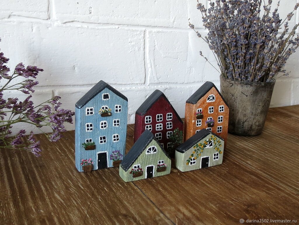 Decorative houses for interior