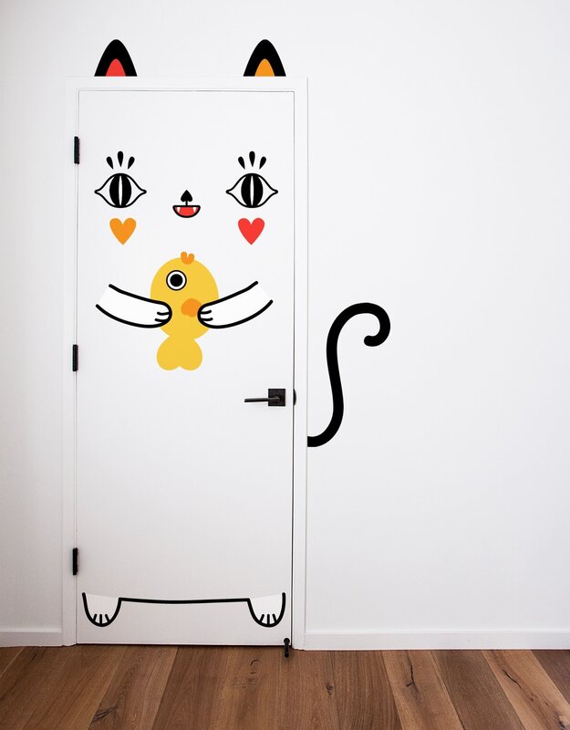 Decorative stickers for doors