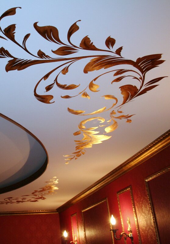 Decorative stickers on the ceiling