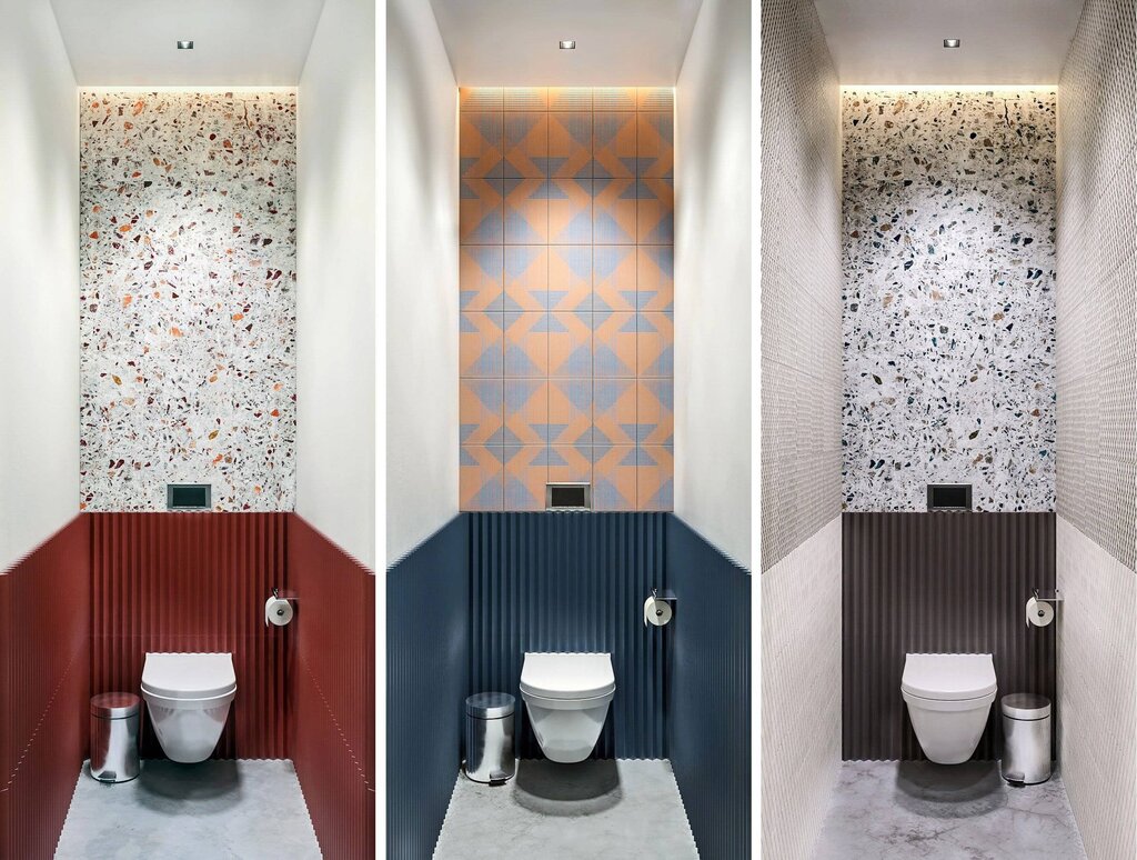 Decorative panels for the toilet