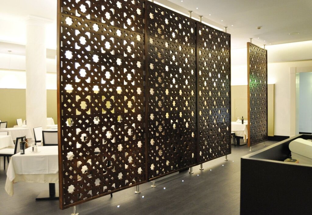 Decorative panels for zoning