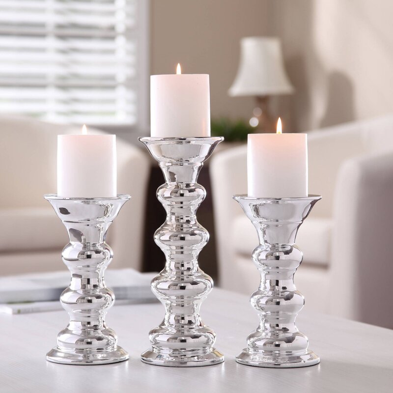 Decorative candle holders for the interior