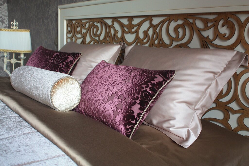 Decorative velvet pillows