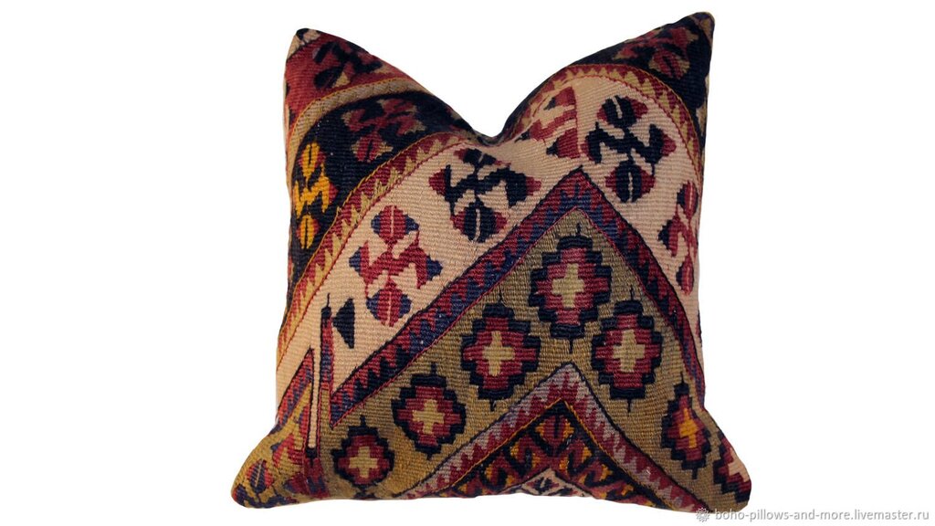 Decorative pillows in boho style