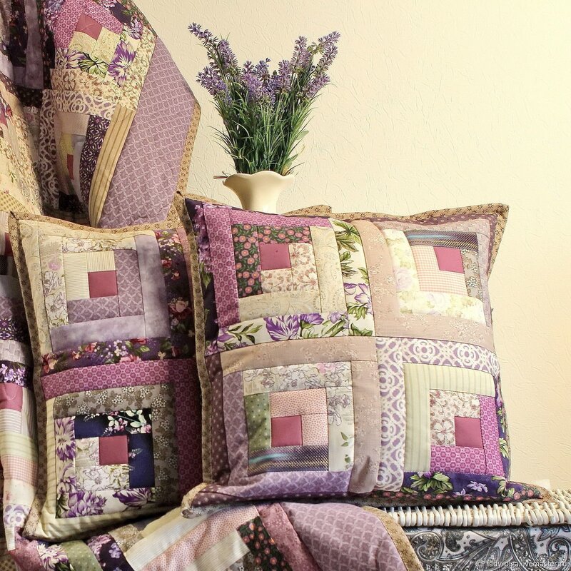 Decorative patchwork pillows