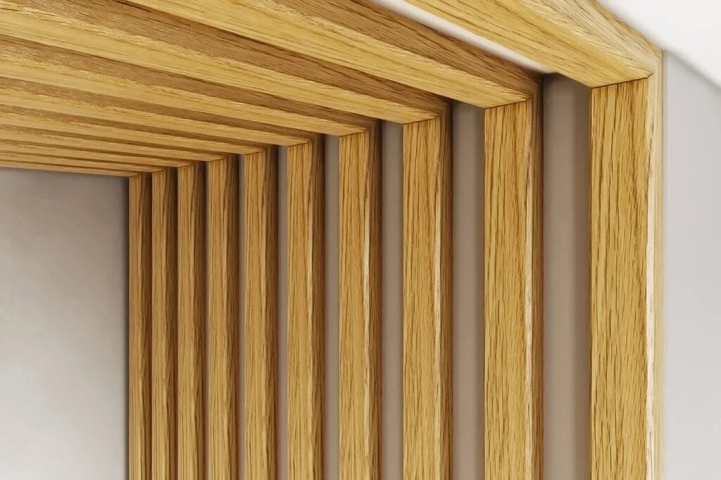 Decorative oak slats