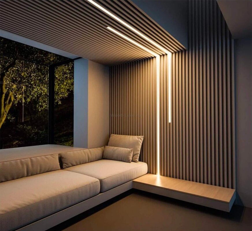 Decorative slats with lighting