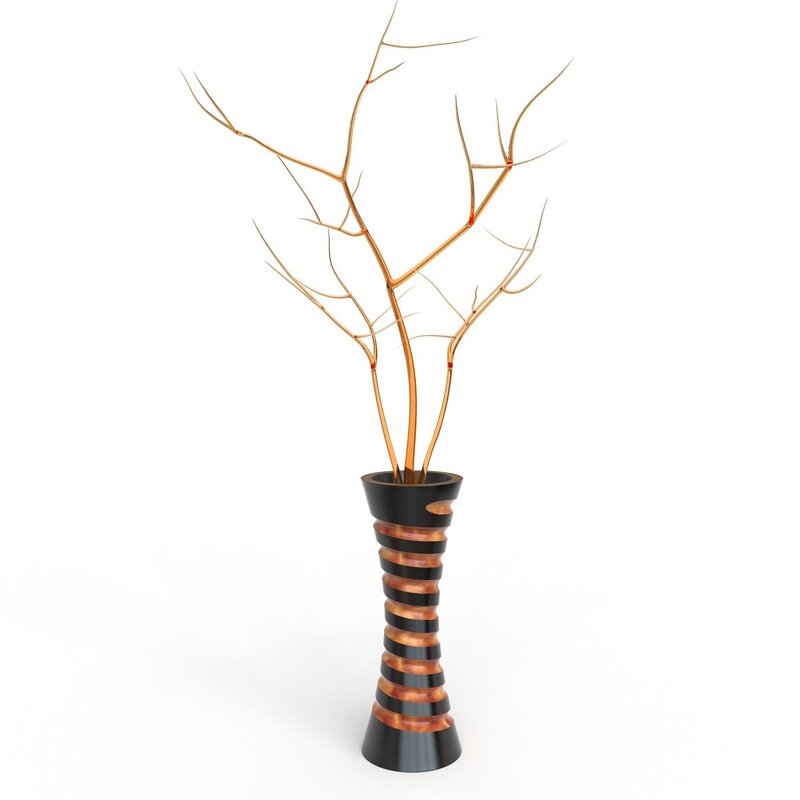 Decorative branches for a floor vase