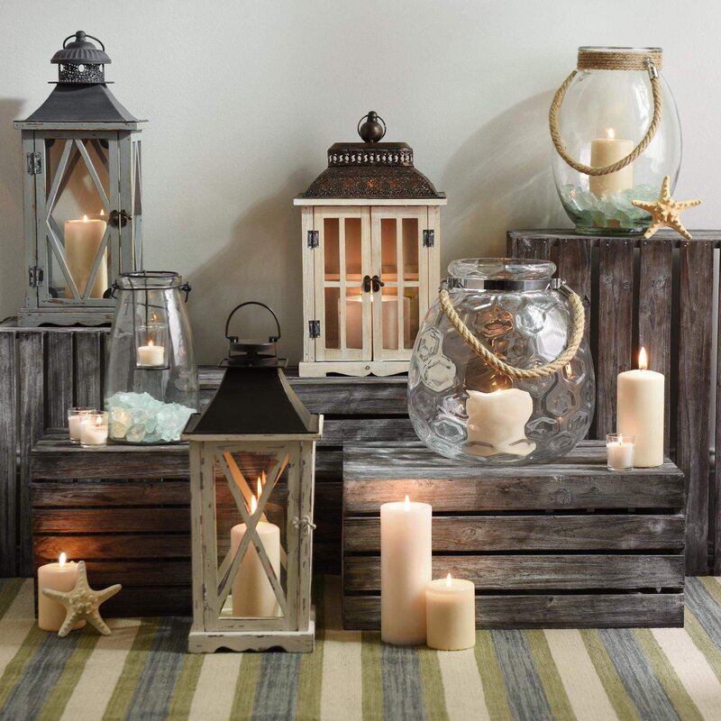 Decorative wooden lantern