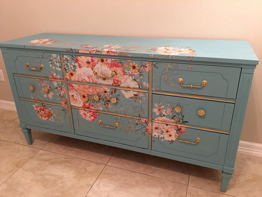 Decorating old furniture