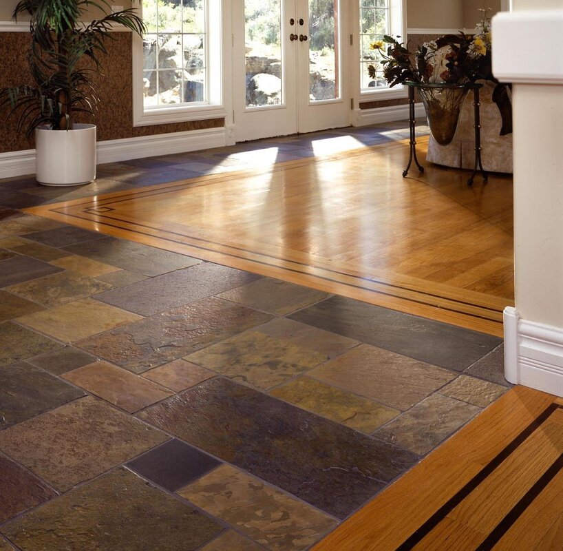 Wooden floor tile