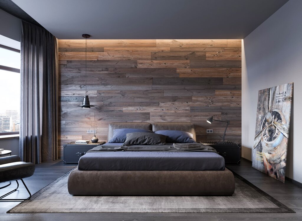 Wood wall paneling in interior design