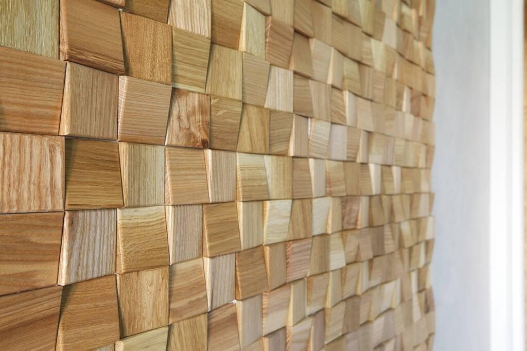 Wooden wall tiles