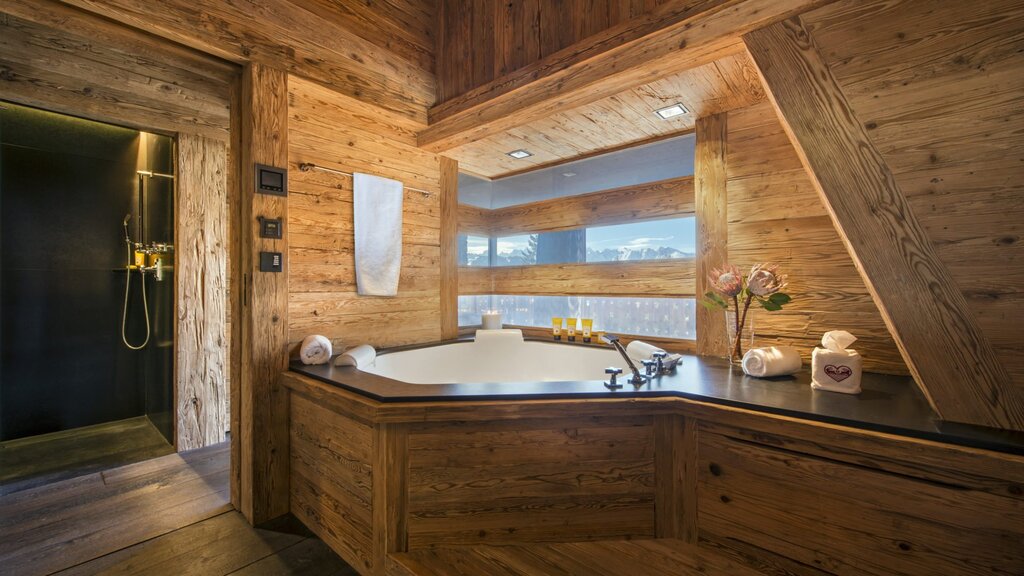 Wooden bathroom