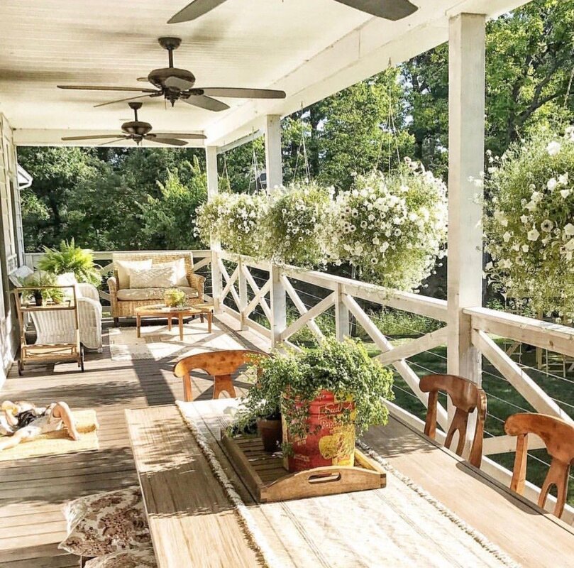 Wooden veranda