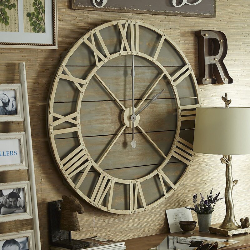 Wooden wall clock