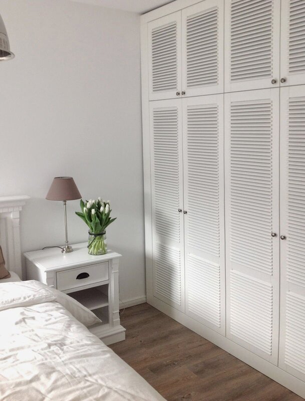 Wooden louvered doors