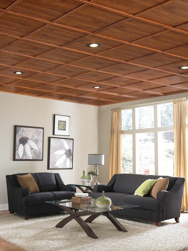 Wooden panels for the ceiling