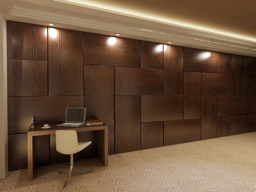 Wooden panels for interior wall finishing