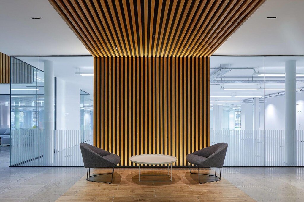 Wooden slatted panels