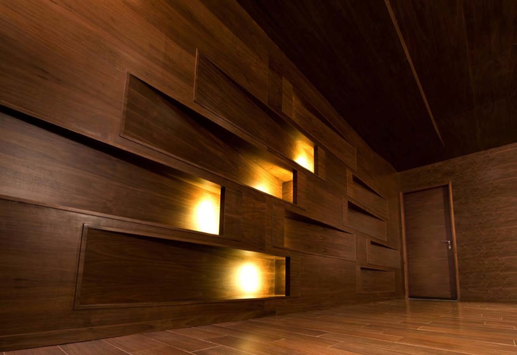 Wooden wall panels for interior decoration