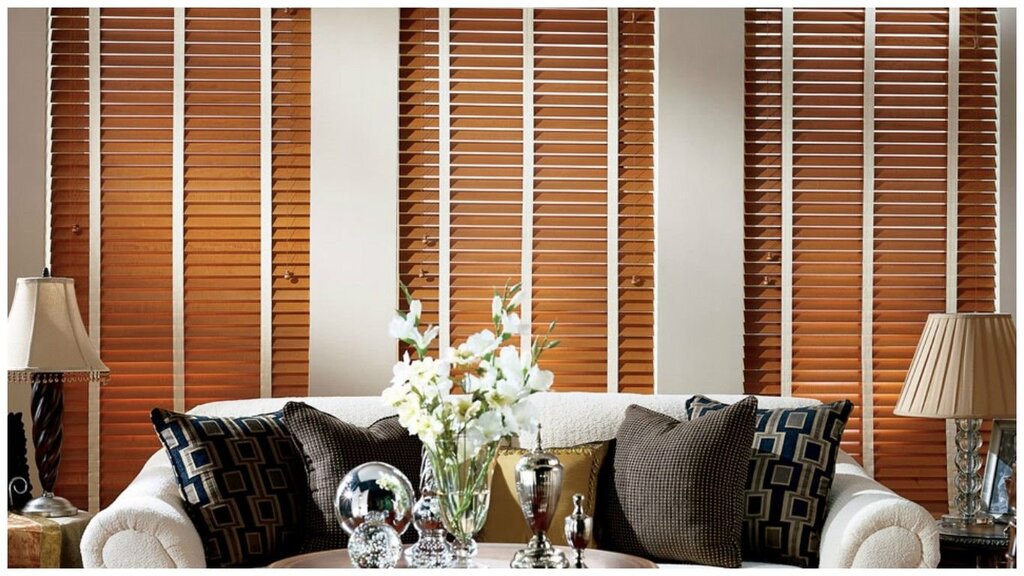 Wooden blinds for windows