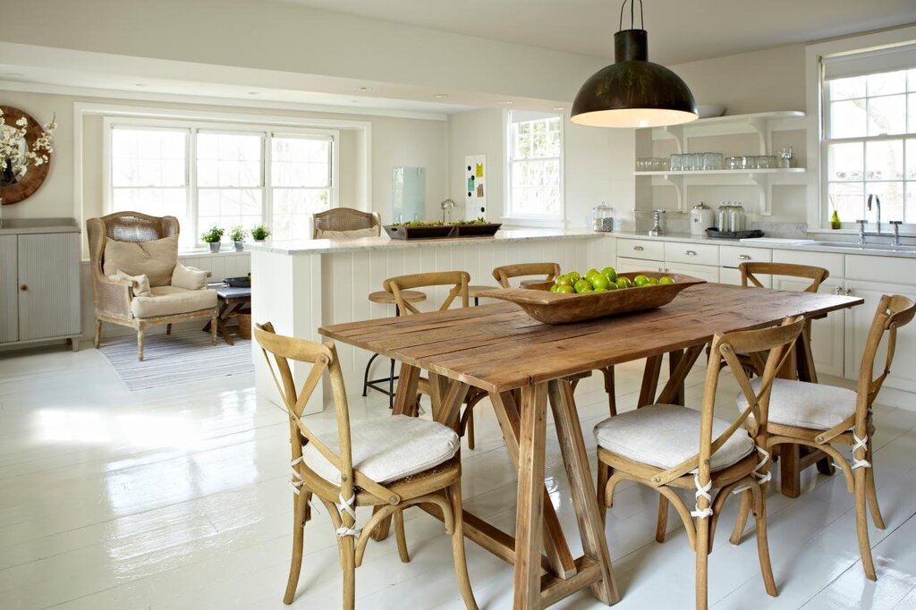 Wooden kitchen table