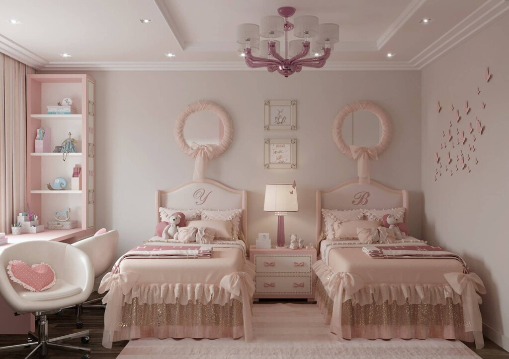 Children's room for twin girls