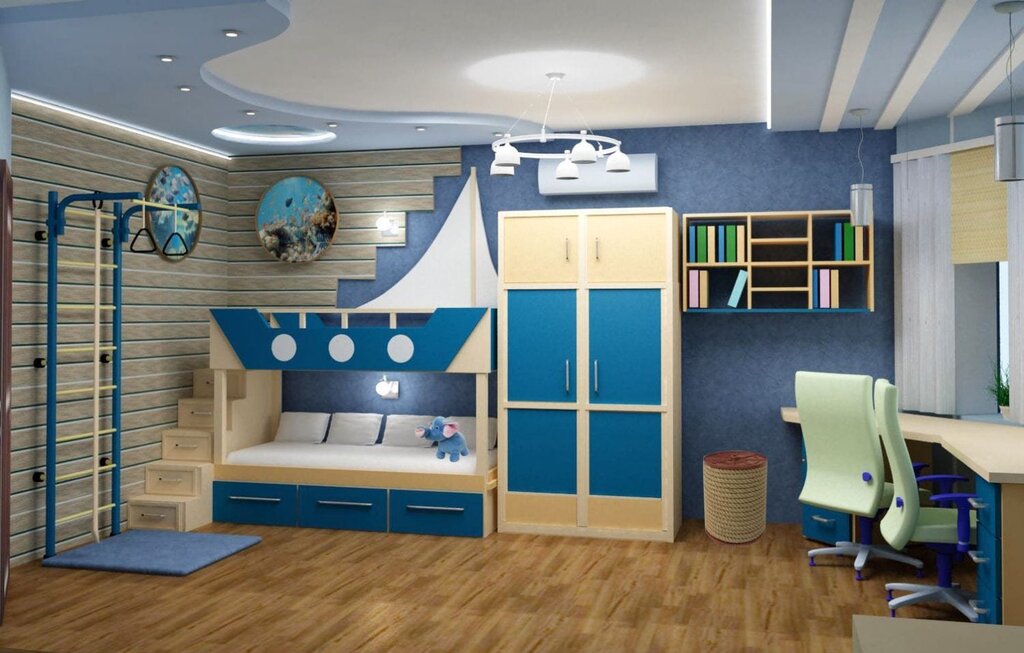 Children's room for two boys