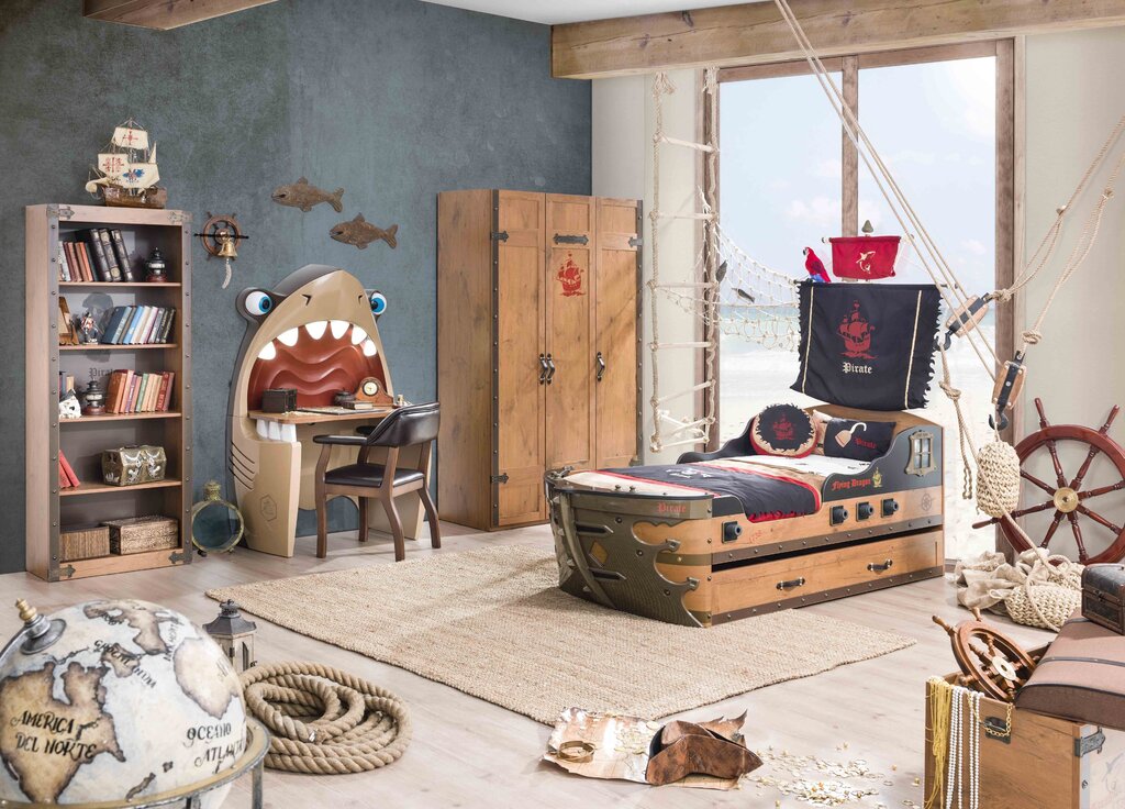 Children's room in a pirate style