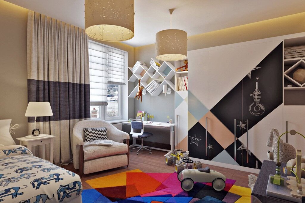 Children's room in a modern style