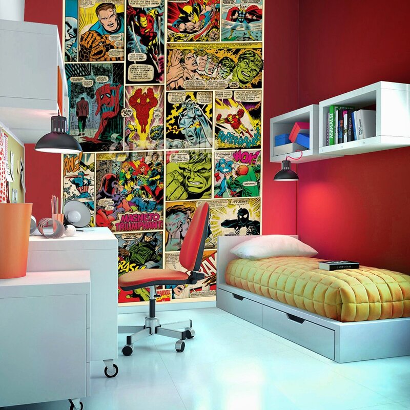 Children's room in Marvel style