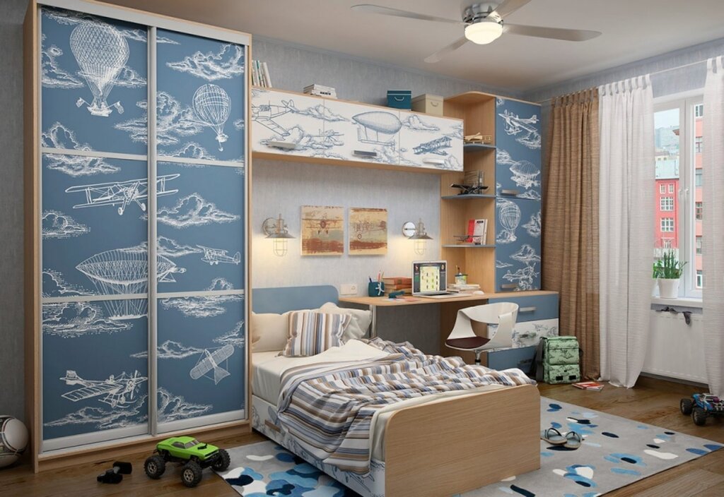 Children's furniture for a boy's room