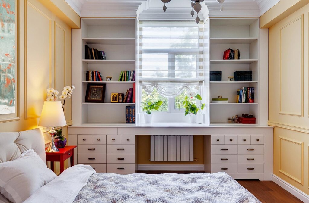 Children's work area by the window