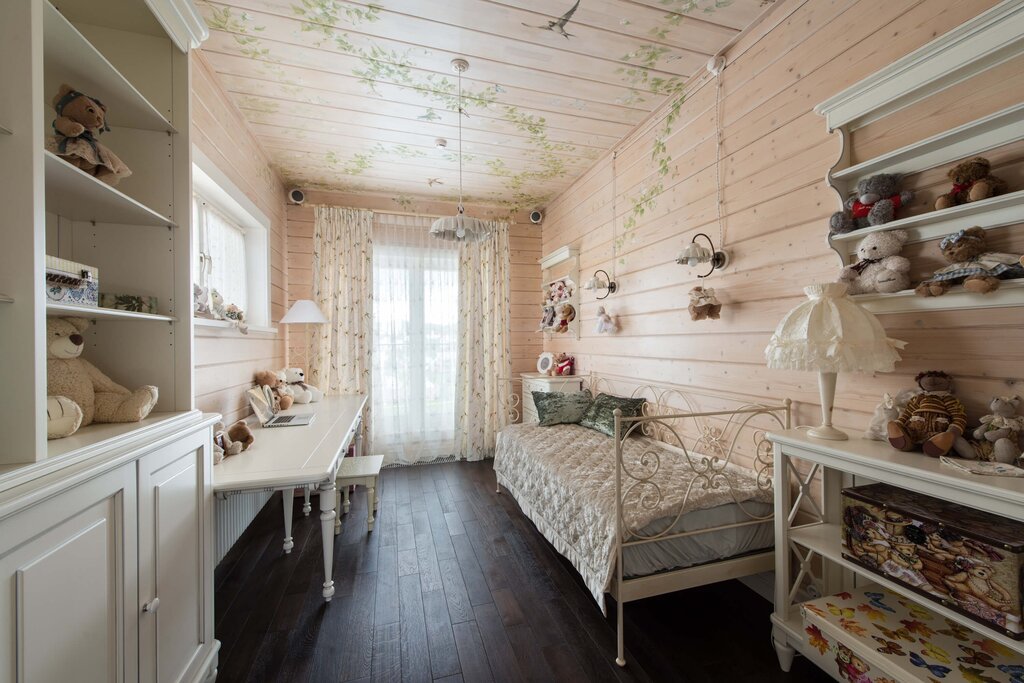 Children's room with clapboard 42 фото