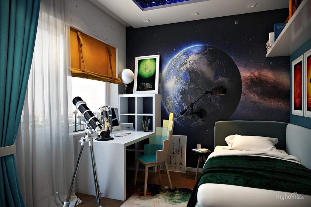 Children's room in a space style