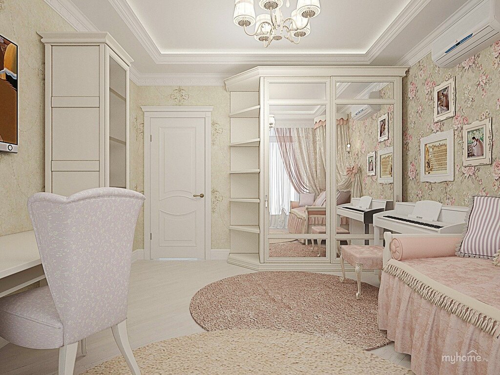 Children's room in neoclassical style