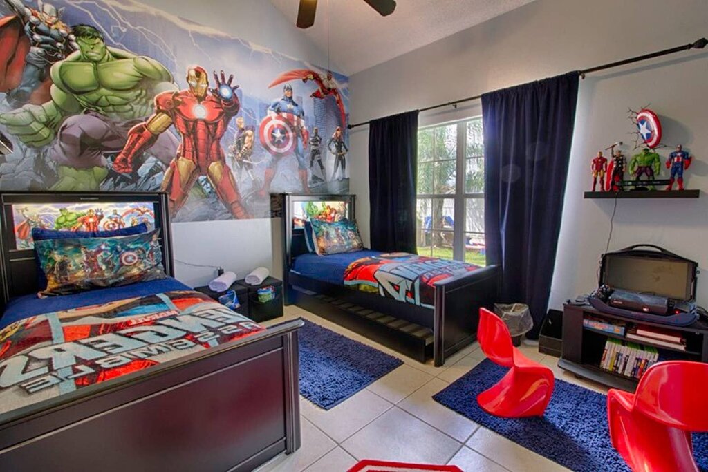 Children's room in superhero style