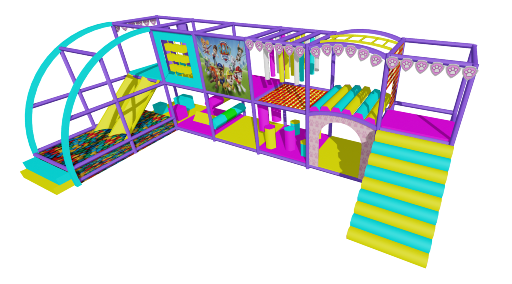 Indoor children's play mazes