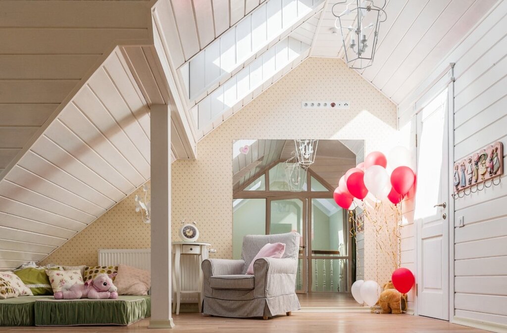 Children's rooms in the attic