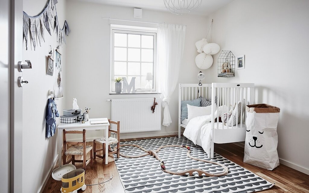 Children's rooms in Scandinavian style 15 фото