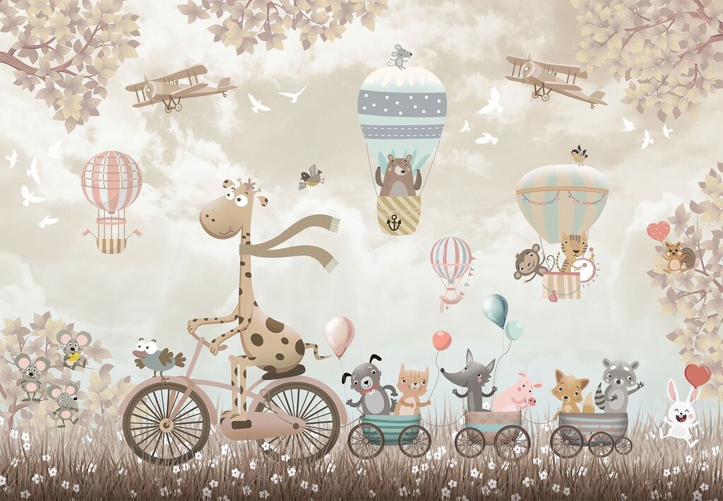 Children's wallpaper for a boy